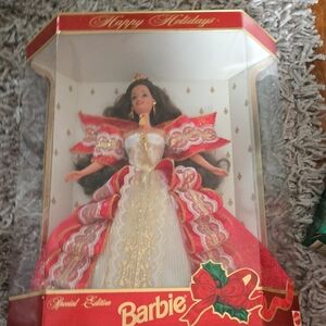 Barbie Holiday Celebration Doll in Red and Gold
